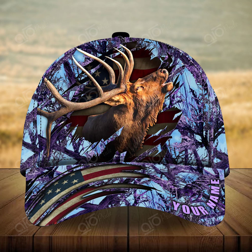Frenzidea Premium Elk Hunting Personalized Cap
