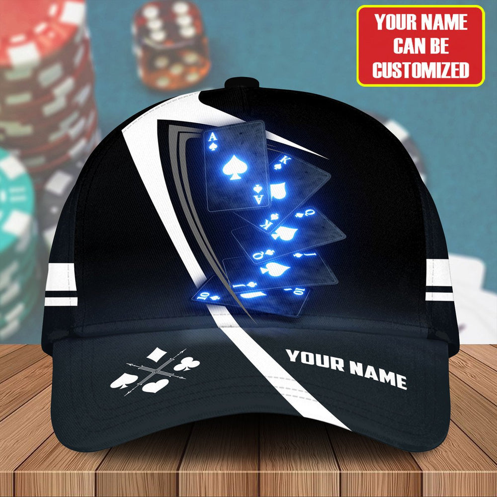 Frenzidea Personalized Name Poker Cap