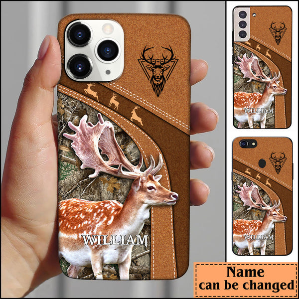 Frenzidea Fallow Deer Hunting Personalized Name Phone Case