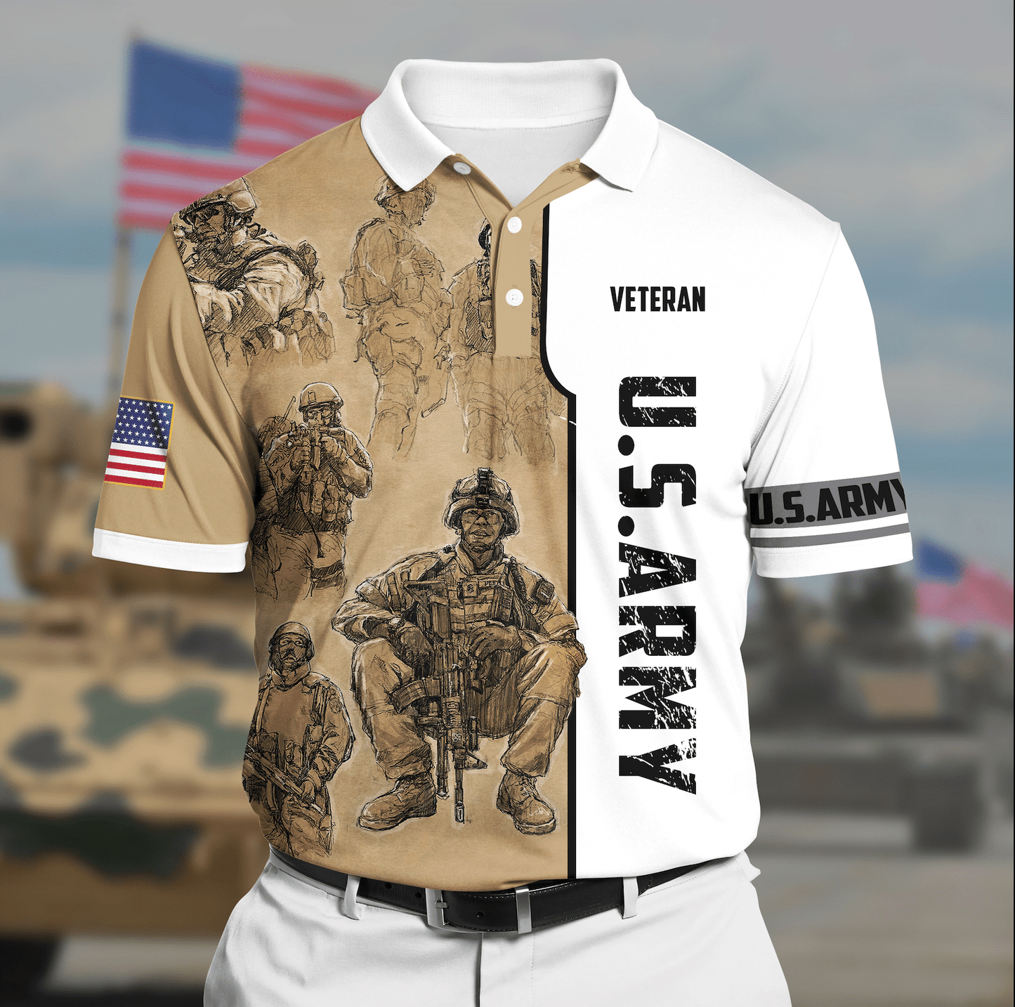 Frenzidea Premium Army Polo
