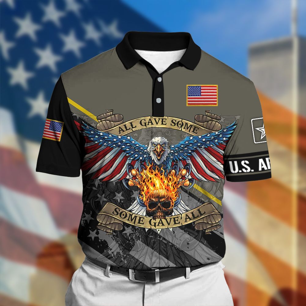 Frenzidea Unique Veteran American Polo Shirt