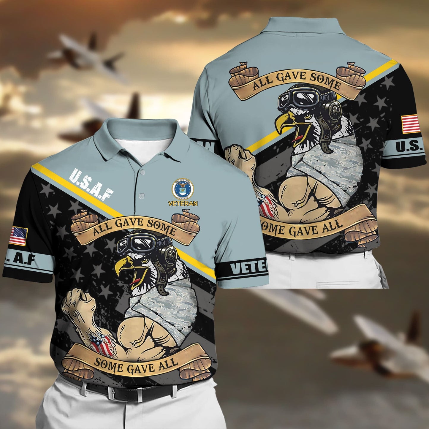 Frenzidea Premium Unique US Multiple Service Polo Shirt