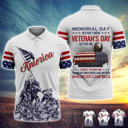 Frenzidea Premium U.S Veteran Polo Shirt