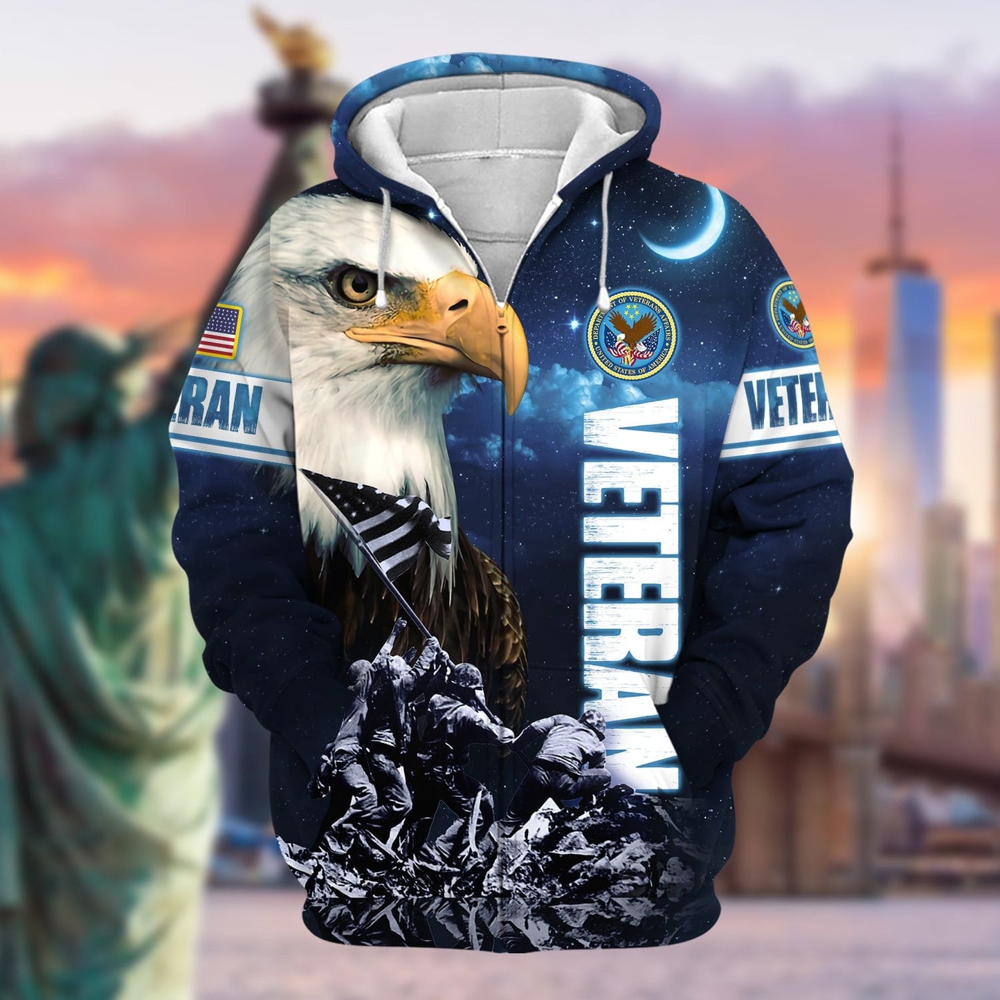 Frenzidea Unique Freedom Honor Protect US Veteran