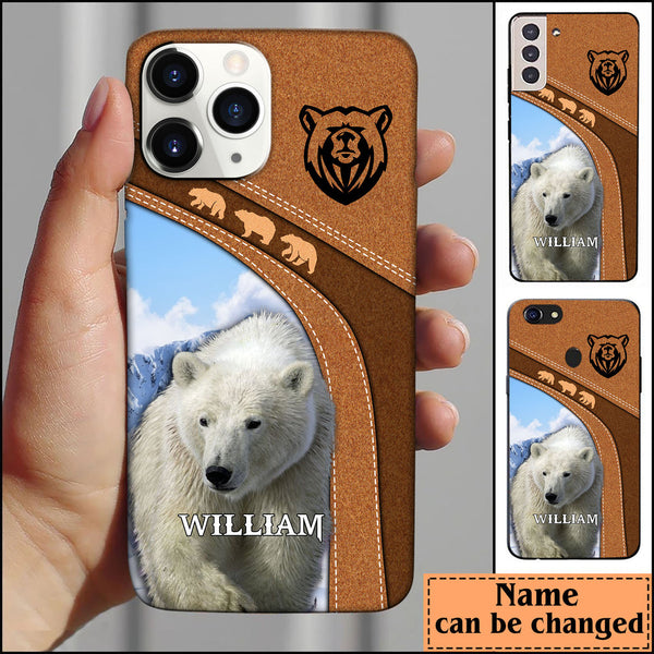 frenzidea Polar Bear Hunting Personalized Name Phone Case
