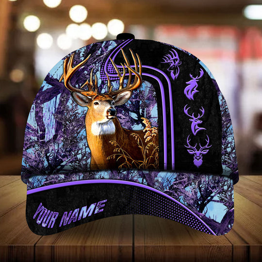 Frenzidea Beautiful Deer Hunting Camo Personalized Cap 3D