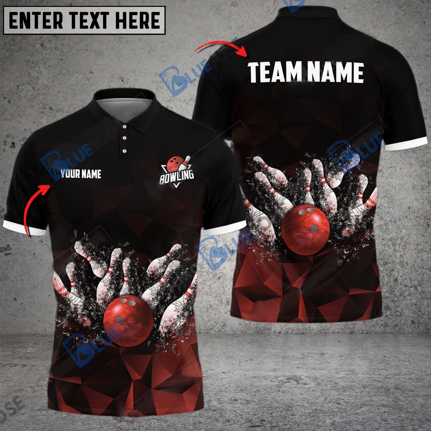 frenzidea Bowling And Pins Destroy The Universe Customized Name 3D Shirt (4 Colors)