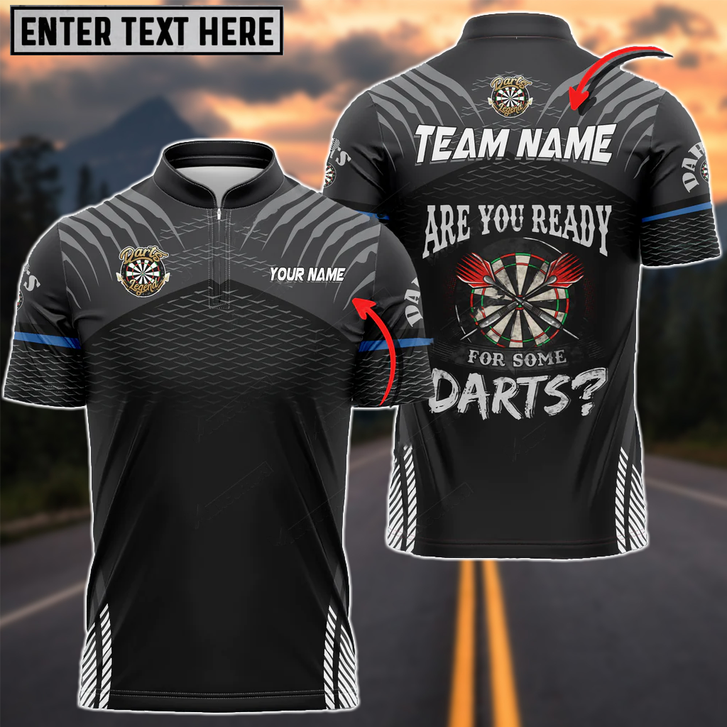 Frenzidea Darts Sport Personalized Name, Team Name 3D Shirt (6 Colors)