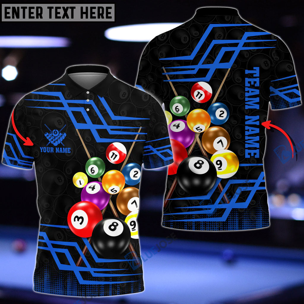 Frenzidea Billiards Royal Personalized Name, Team Name Shirt (5 Colors)