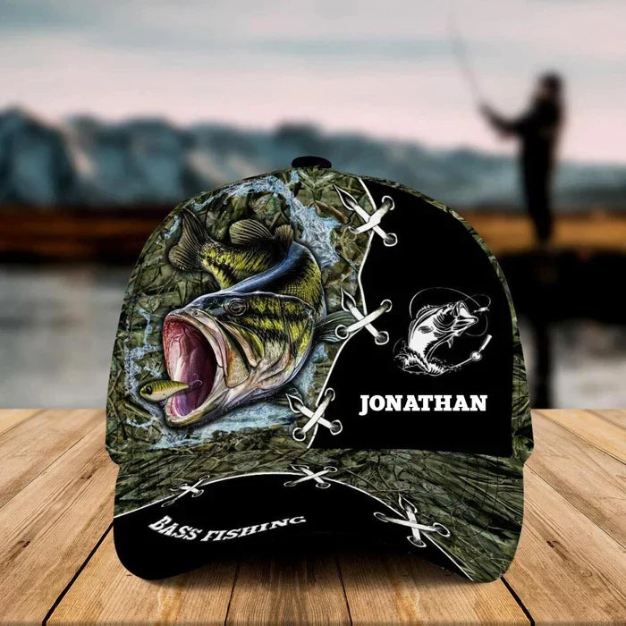 Frenzidea Personalized Fishing Camo Appearance Grass Cap