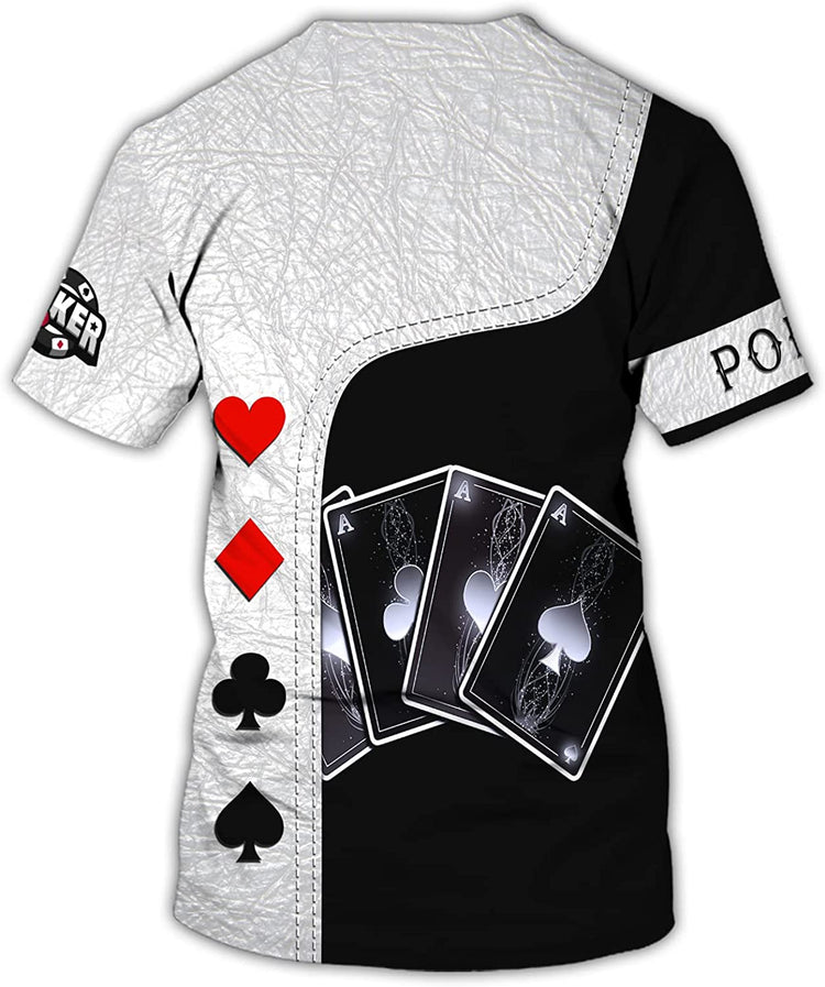 Frenzidea Casino Poker Card Personalized Name 3D T-Shirt