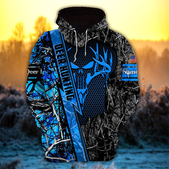 Frenzidea Personalized Deer Hunter Hunting Hoodies Multicolored
