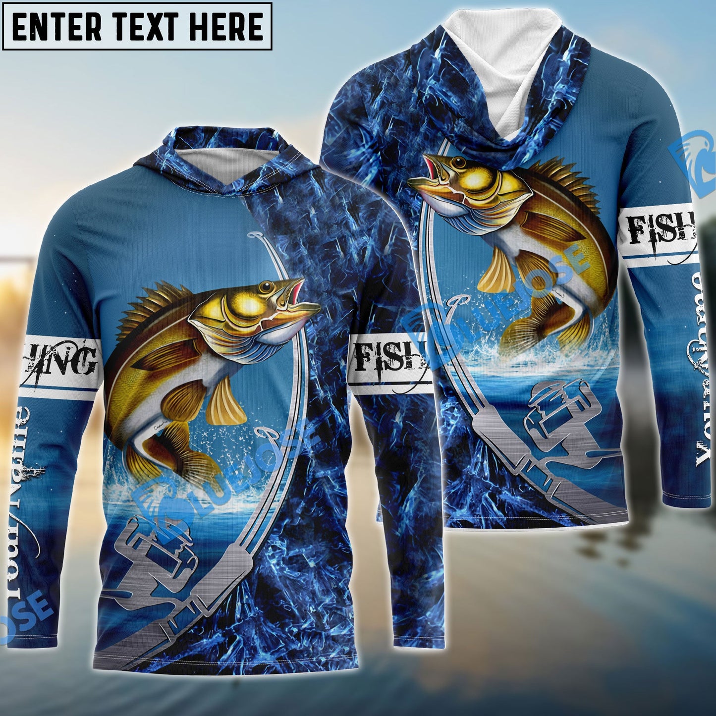 Frenzidea Fishing Walleye Ice Custom Name 3D Shirt