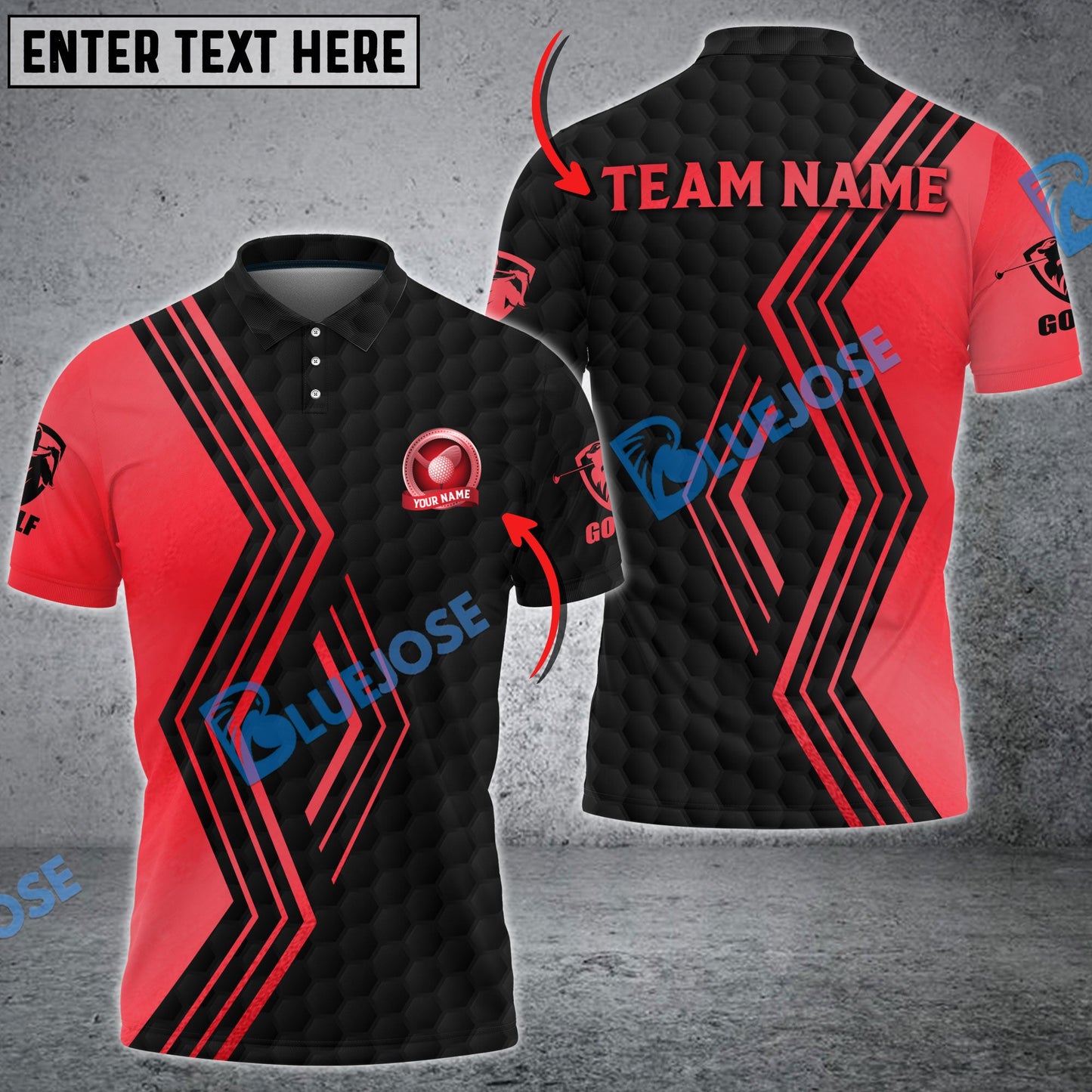 Frenzidea Golf Line Breaker Customized Name, Team Name 3D Shirts ( 6 Colors )