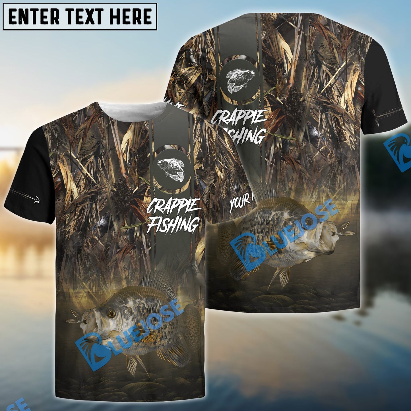 Frenzidea Customize Name Crappie Fishing Nature 3D Shirts