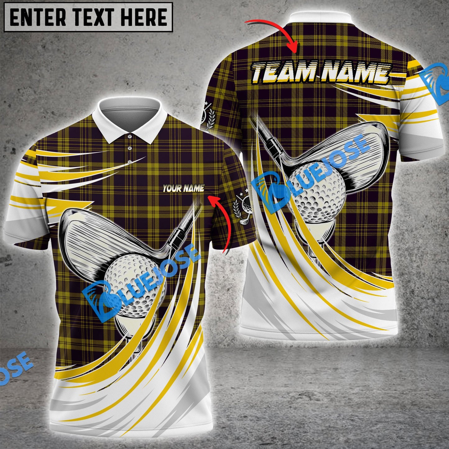 Frenzidea Golf Caro Wind Customized Name, Team Name 3D Shirts (4 Colors)
