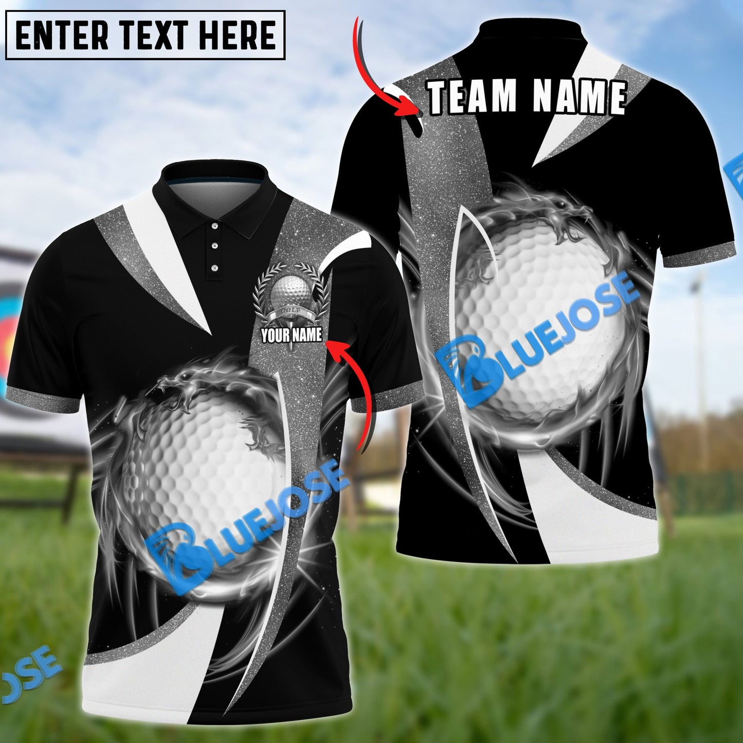 Frenzidea Golf Wind Blade Customized Name, Team Name 3D Shirts (6 Colors)