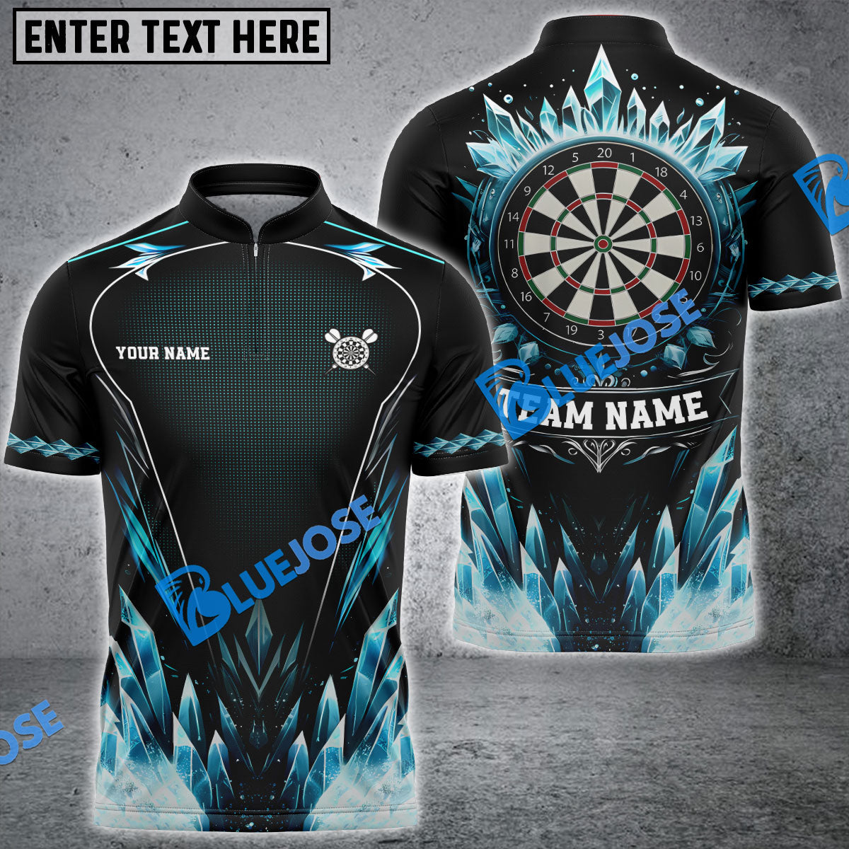 Frenzidea Darts Ice Age Personalized Name, Team Name 3D Shirt (4 Colors)