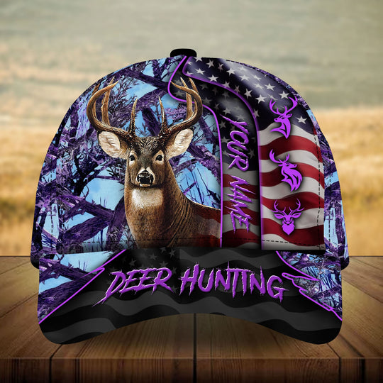 Frenzidea Unique Loralle US Deer Hunting Personalized Cap