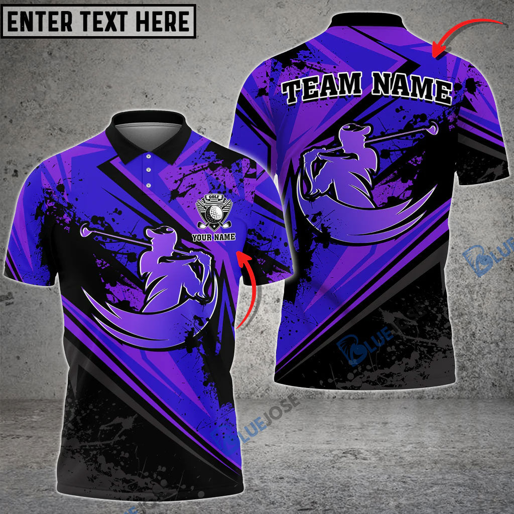 frenzideas Golf Sport Customized Name 3D Shirt (4 Colors)