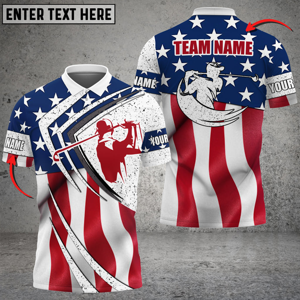 Frenzidea Golf Ball Flag Player Personalized Name, Team Name 3D Shirt