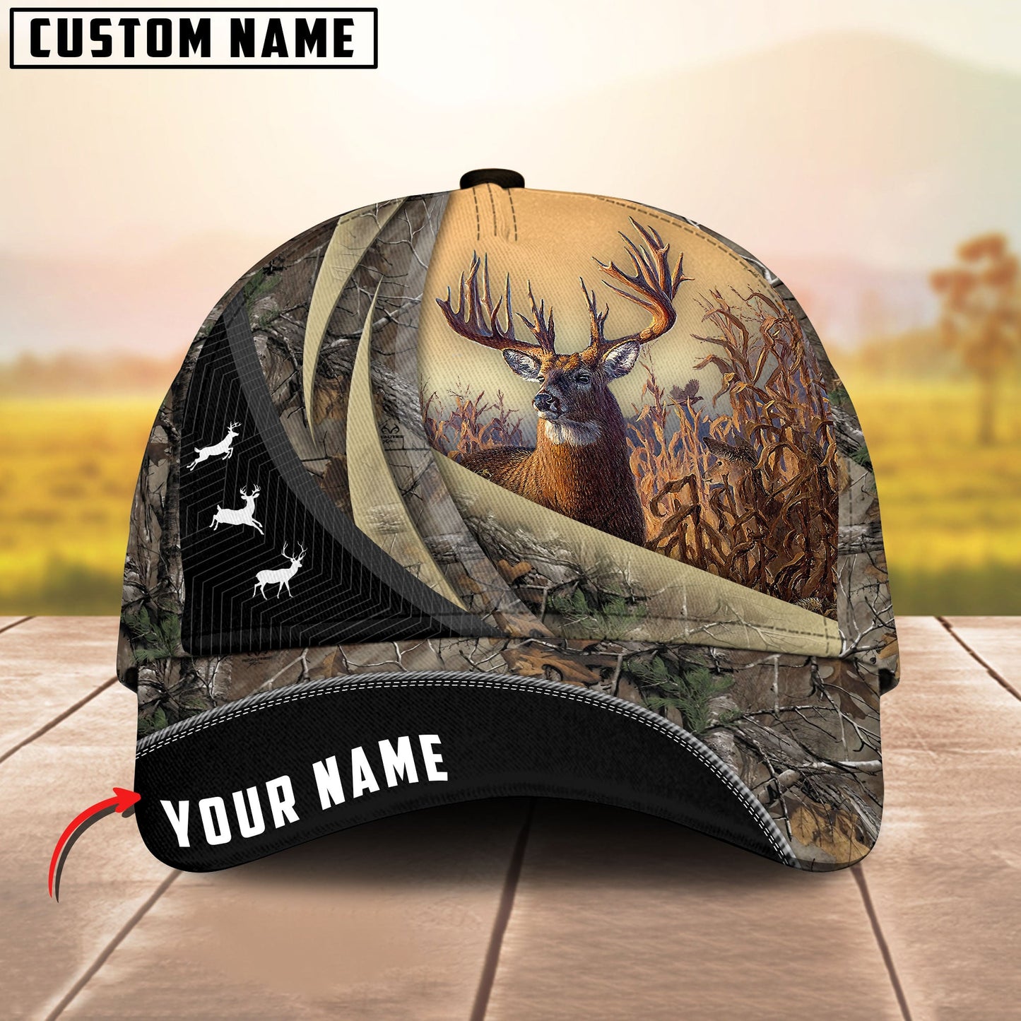 frenzidea Premium Deer Hunting Personalized Cap