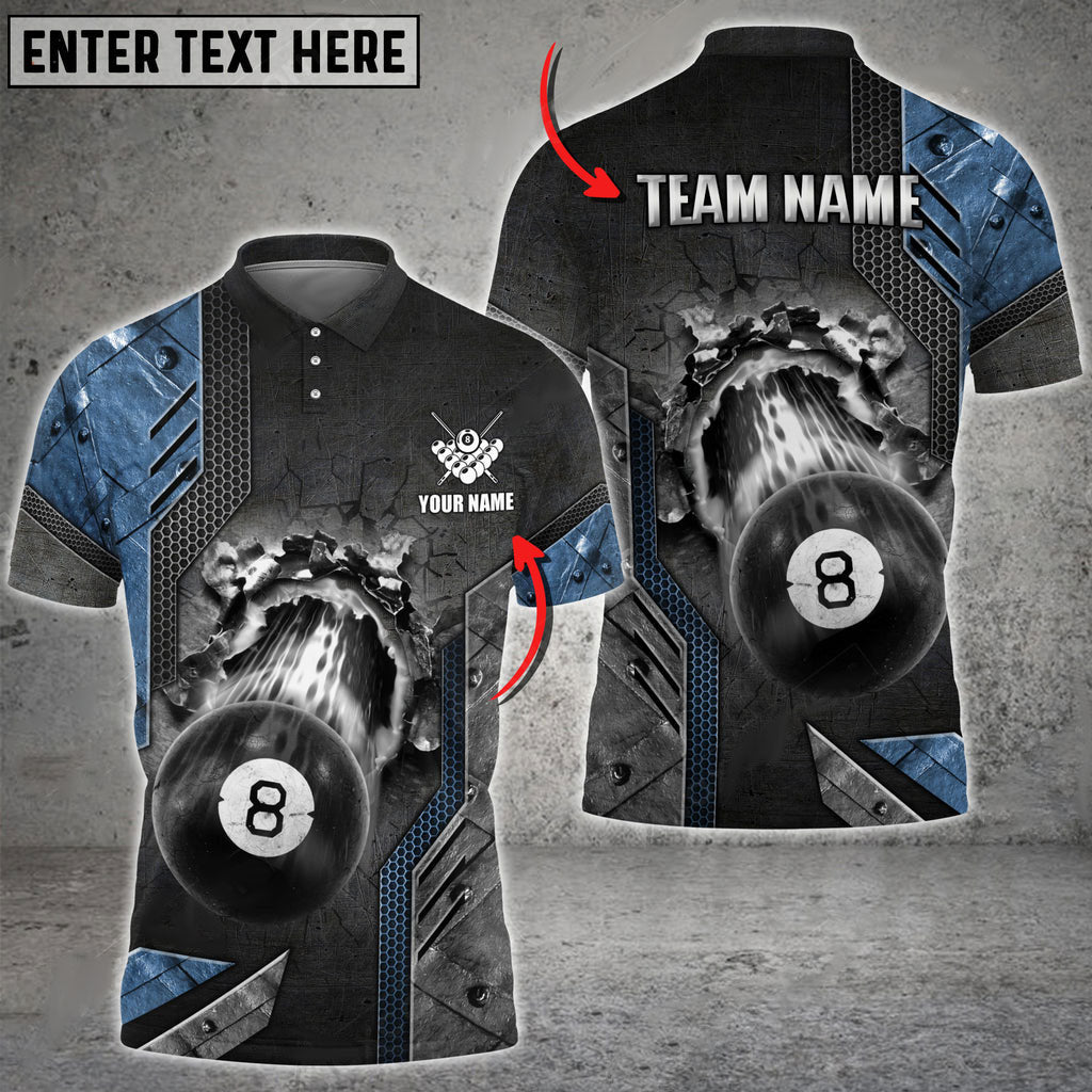 Frenzidea Billiards Ball 9 Abstract Grunge Texture Personalized Name, Team Name Unisex Shirt ( 6 Colors )