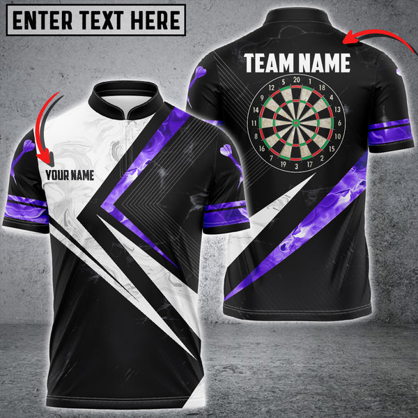 Frenzidea Red White Smoke Darts Personalized Name, Team Name 3D Shirt (4 Colors)