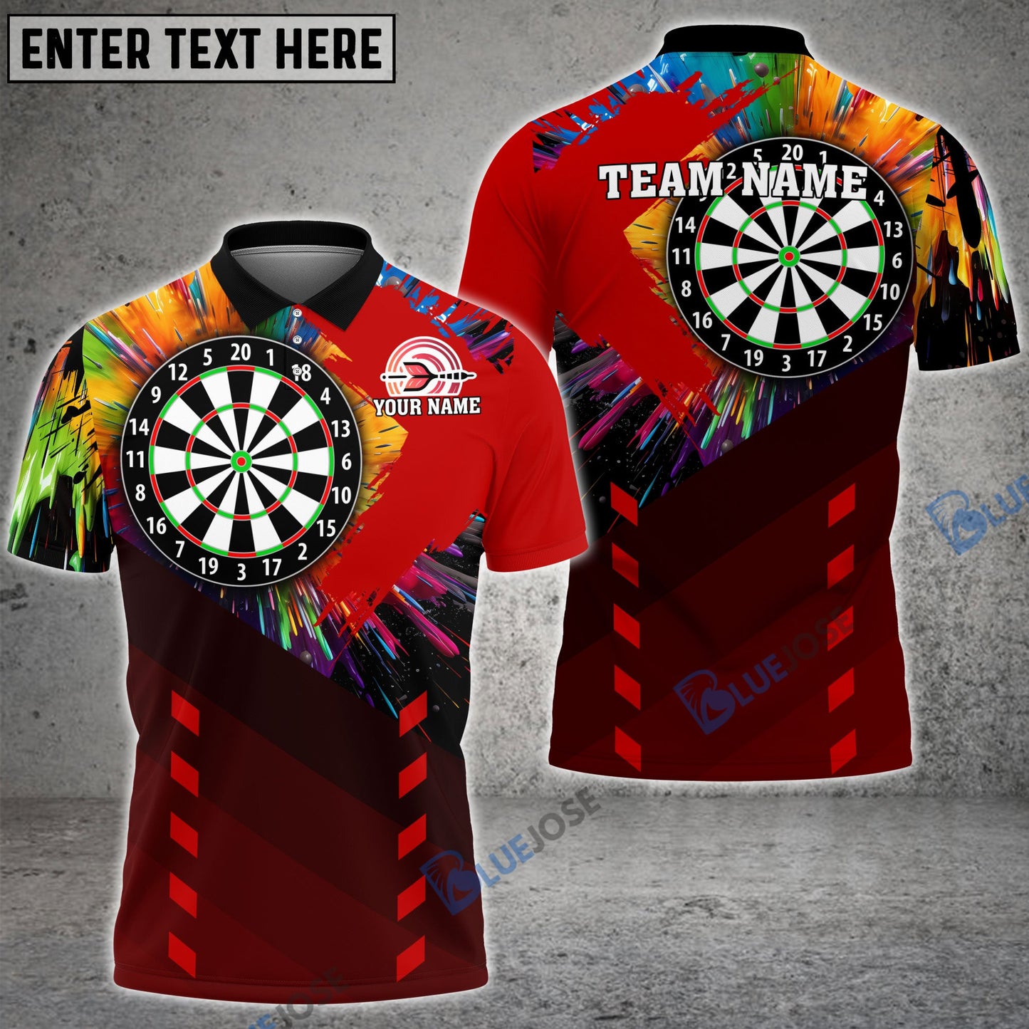Frenzidea Colorful Personalized Name, Team Name 3D Shirt