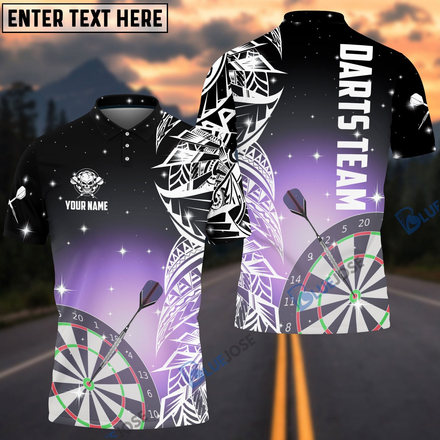 Frenzidea Night Sky Custom Darts Shirts