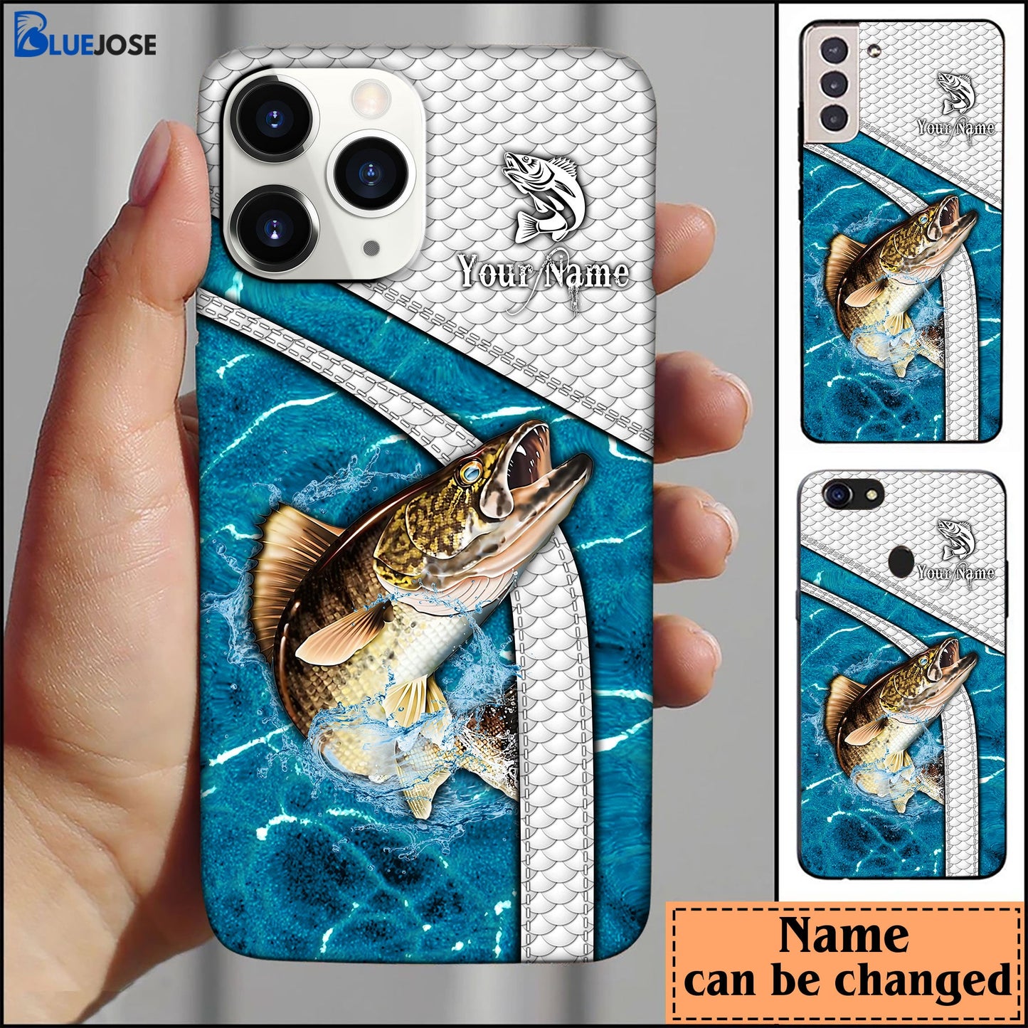 Frenzidea Trout Fishing Personalized Name Phone Case