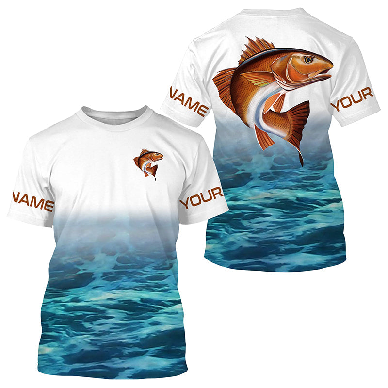 Frenzidea Personalized Redfish Fishing 3D Shirts