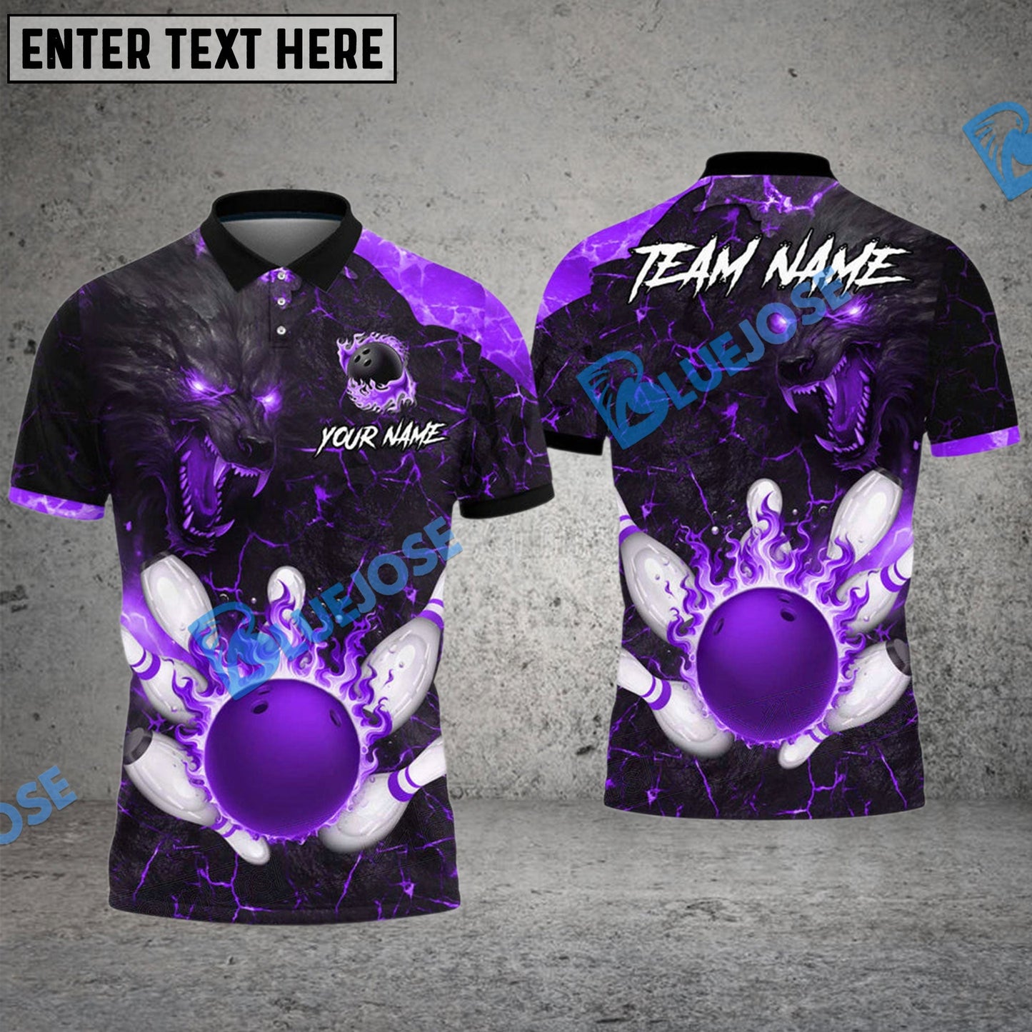 Frenzidea Bowling And Pins Flame Fenrir Customized Name 3D Shirt (4 Colors)