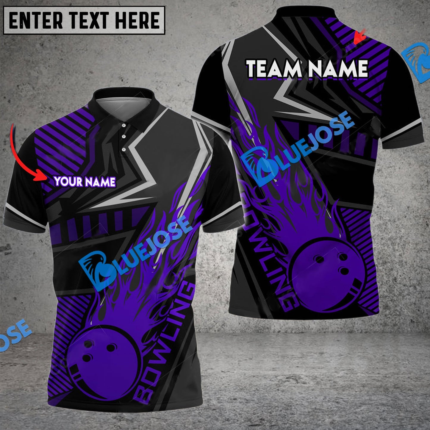 Frenzideas Bowling And Pins Flame Sport Jersey Multicolor Customized Name 3D Shirt ( 4 Colors )