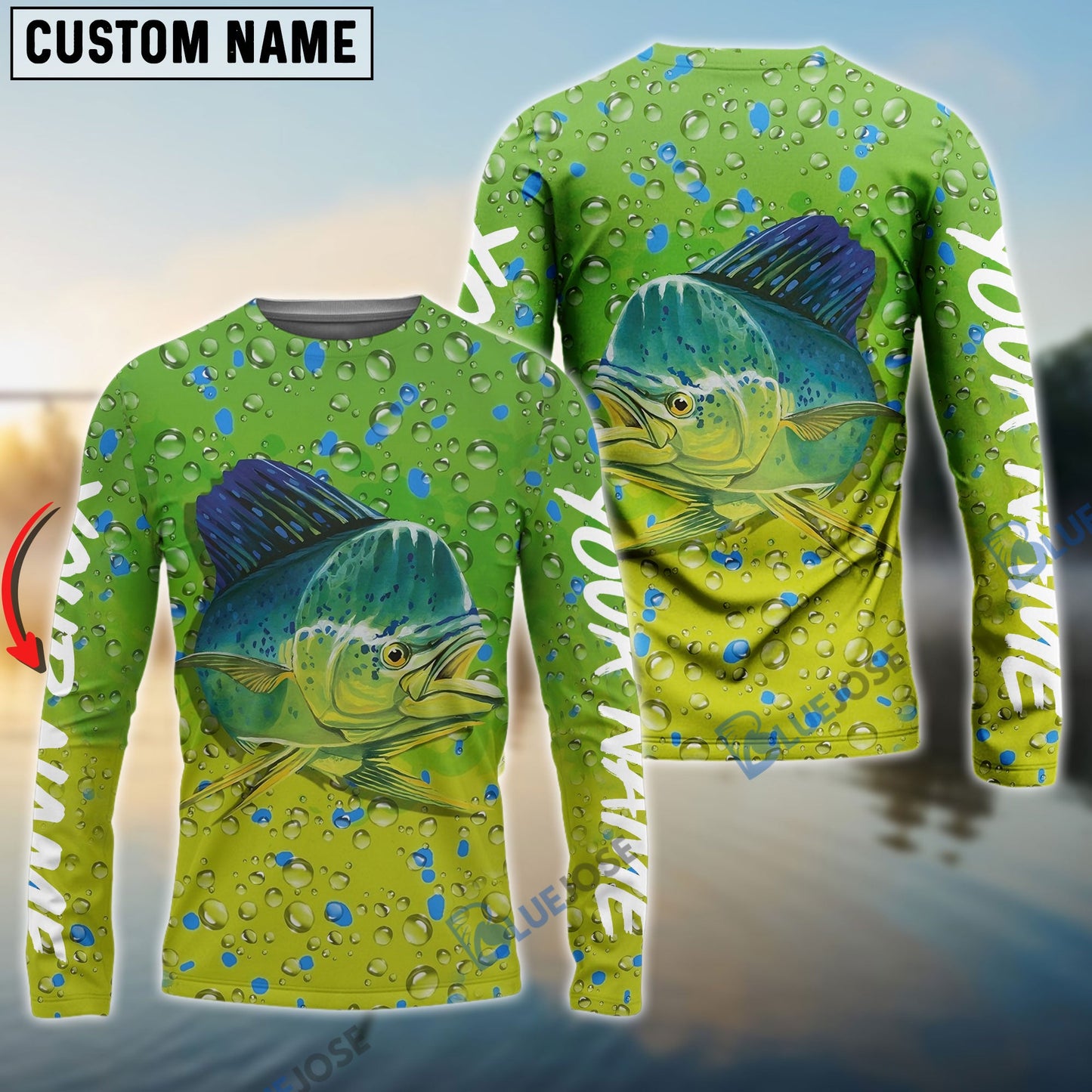 Frenzidea Customize Name Mahi Mahi Fishing 3D Shirts