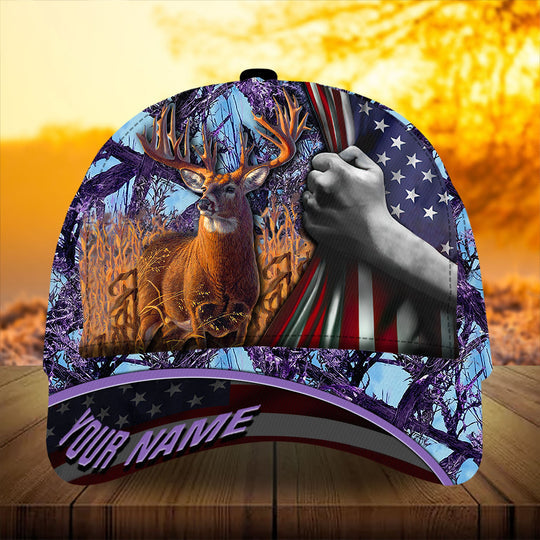 Frenzidea Premium Florapunk Flag Pull Deer Hunting Personalized Cap