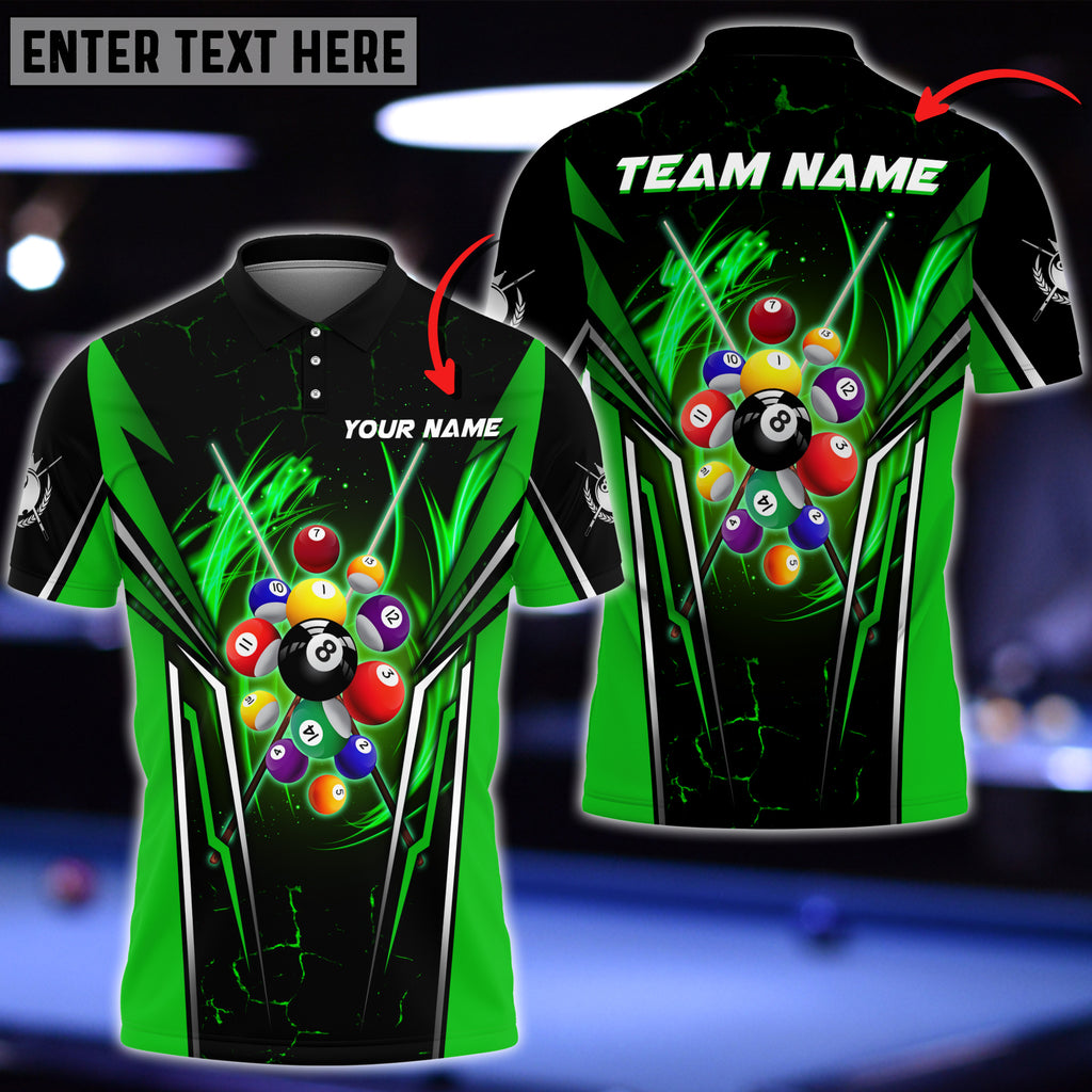 Frenzidea Billiards Ball 8 Mecha Personalized Name, Team Name Unisex Shirt ( 6 Colors )