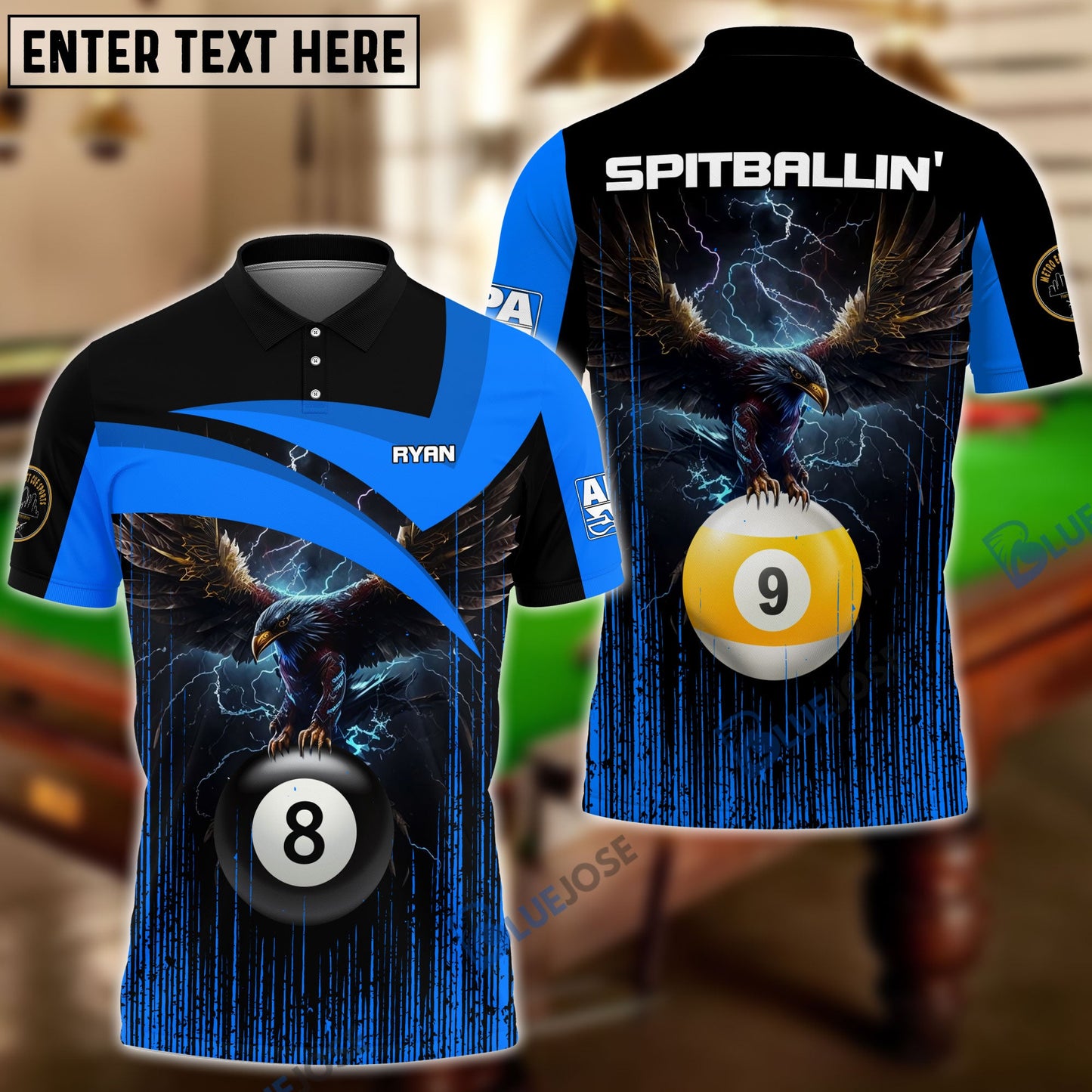 frenzidea Billiards Personalized Polo Shirt For Melissa Holt