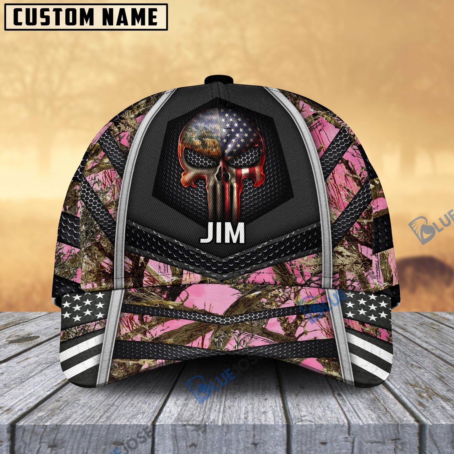 Frenzidea Premium Punisher Skull Hunting Cap