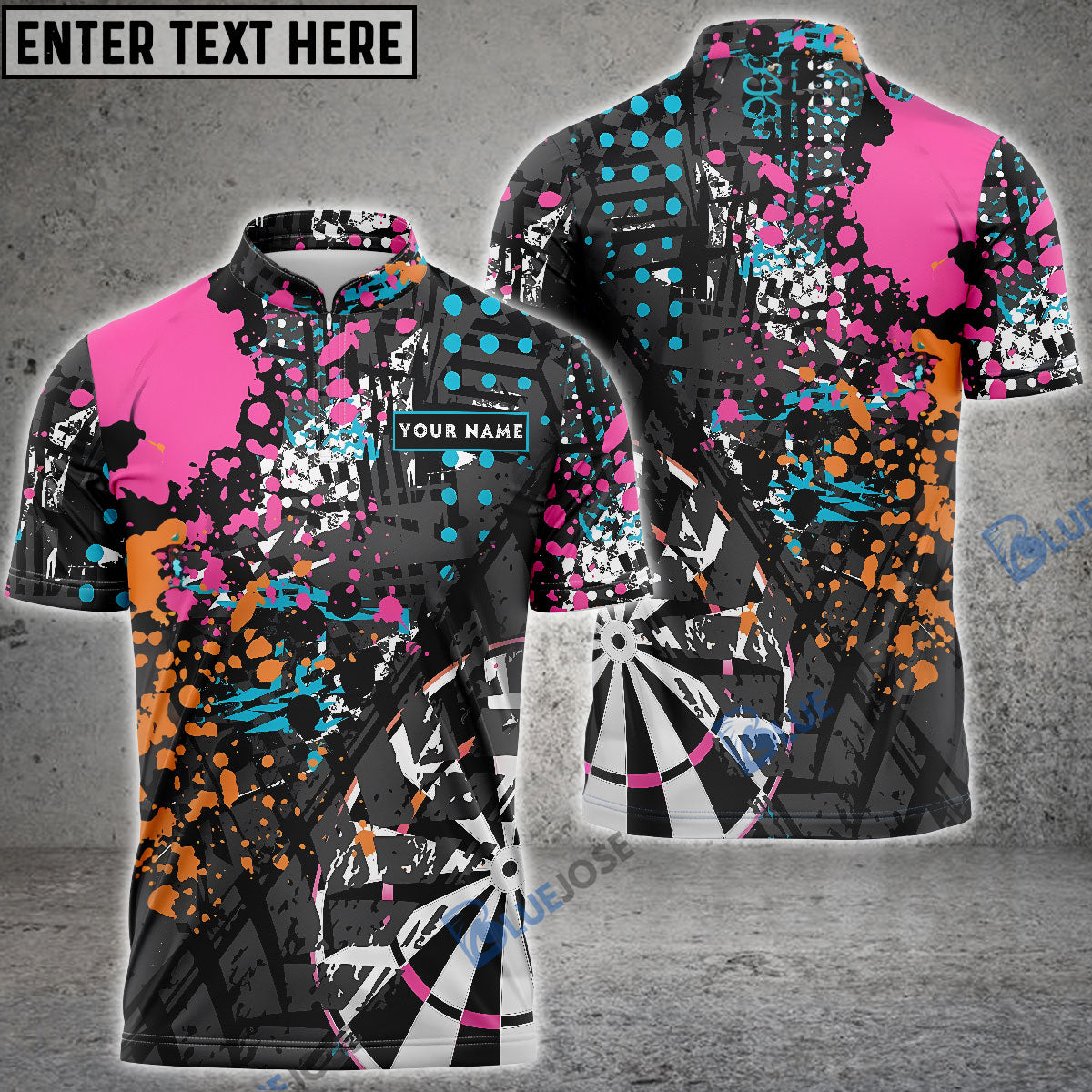Frenzidea Darts Colorful Personalized Name 3D Shirt