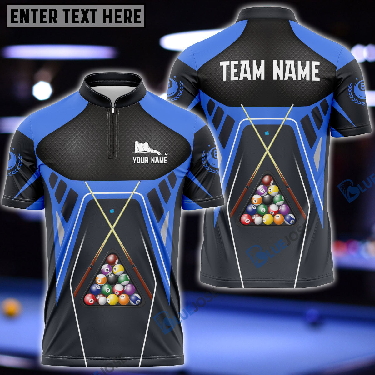 Frenzidea Billiards Master Personalized Name Shirt ( 6 Colors)