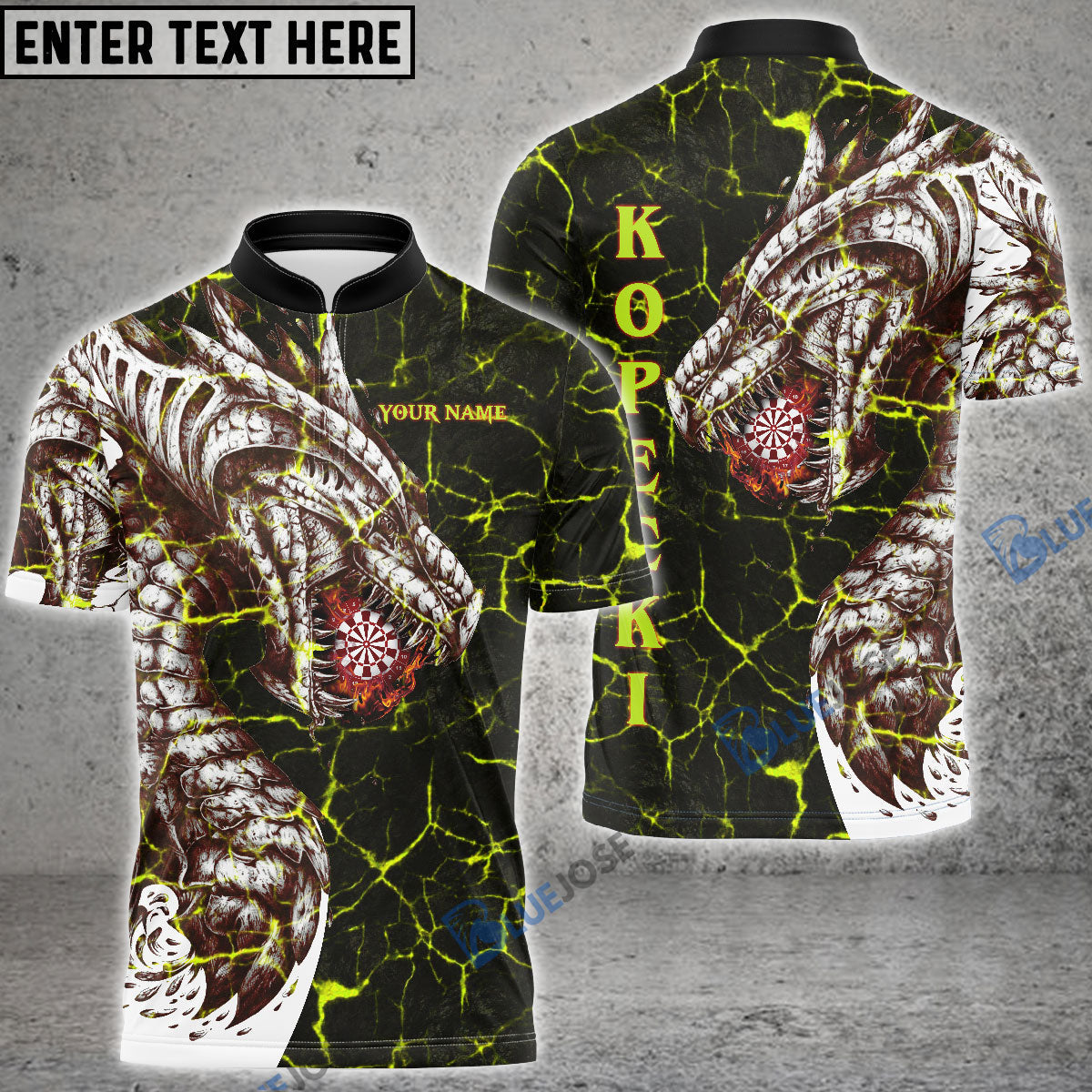 Frenzidea Dart Dragon Personalized Name 3D Shirt