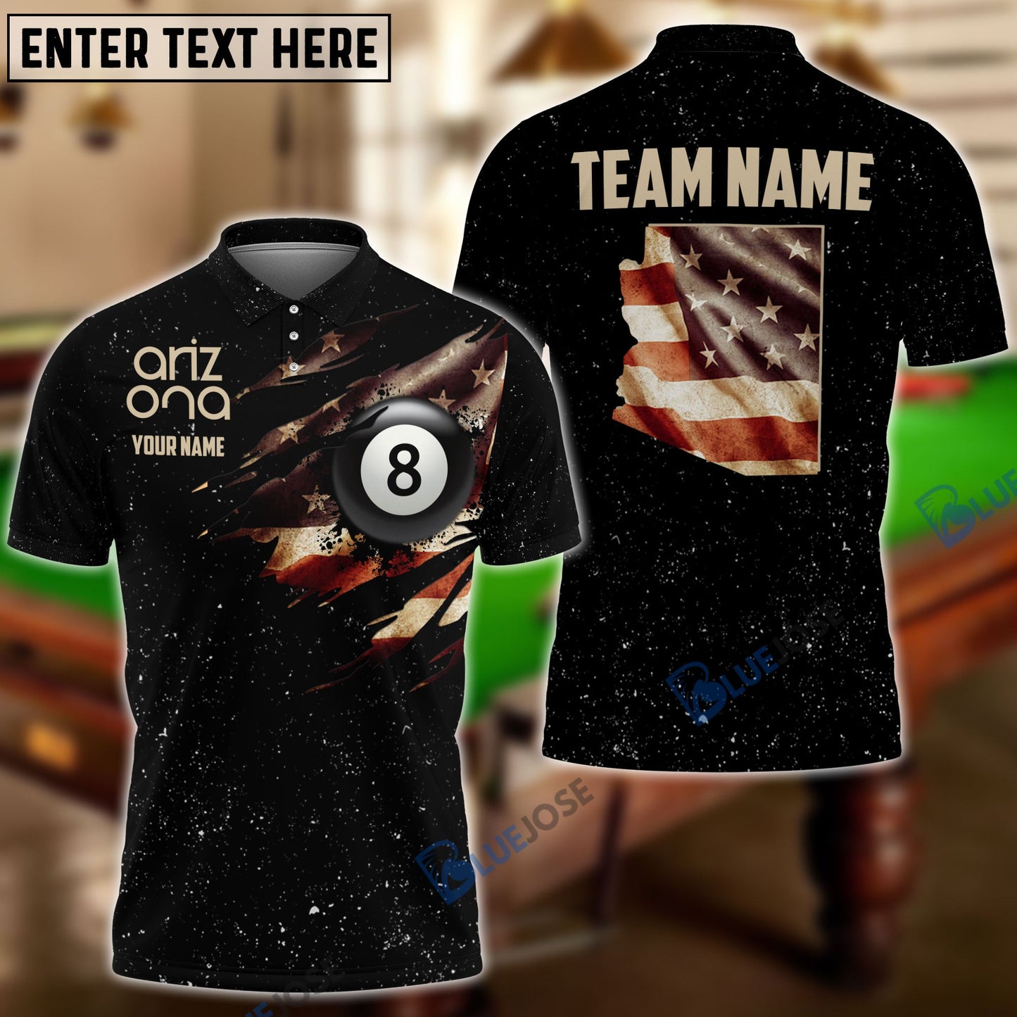 Frenzidea Billiards Arizona Personalized Shirt
