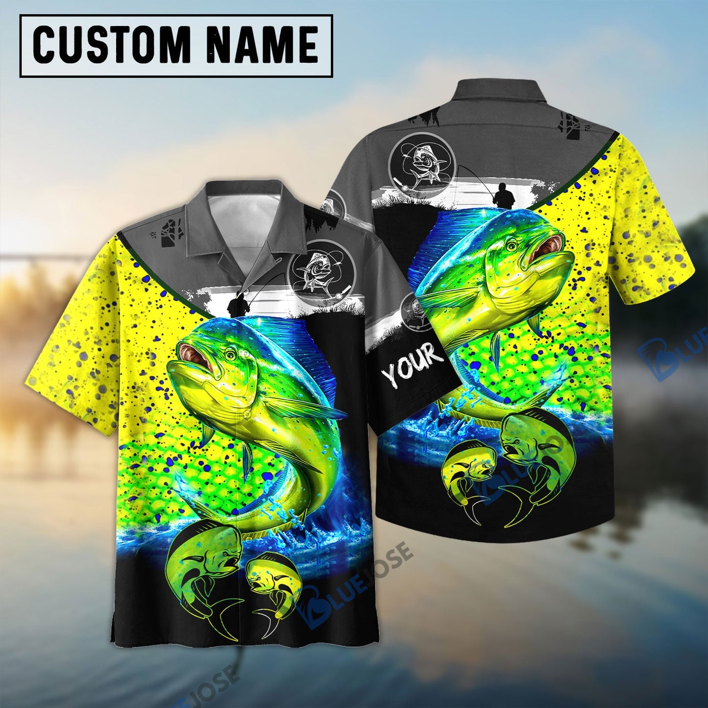 Frenzidea Mahi Mahi Fishing Customize Name 3D Shirt