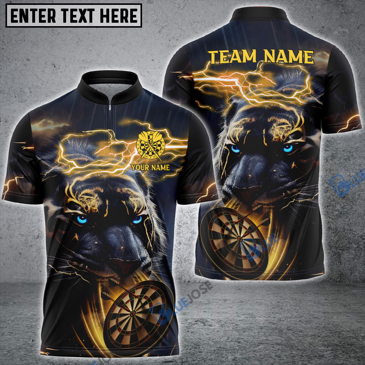 Frenzidea Darts Storm Tiger Personalized Name, Team Name 3D Shirt (4 Colors)