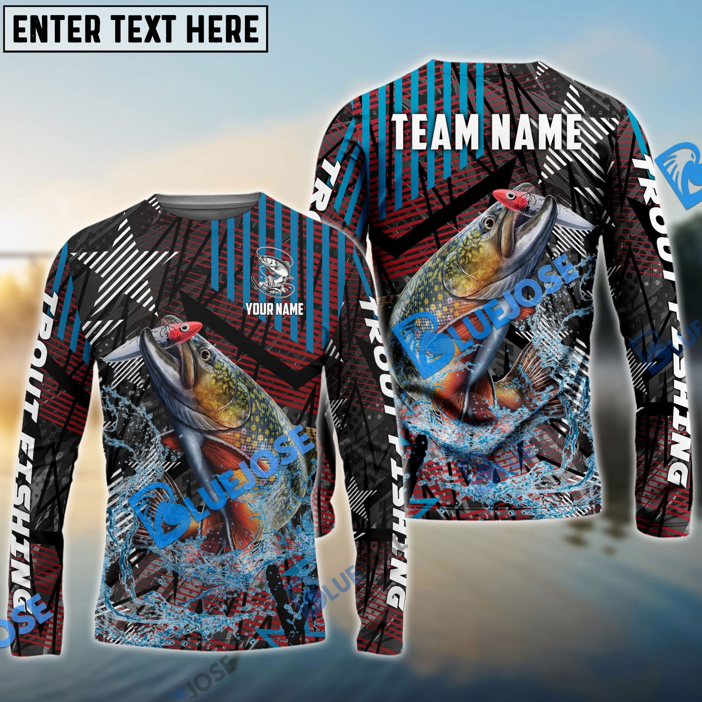 Frenzidea Trout Fishing Rising Star Custom Name & Team Name 3D Shirts