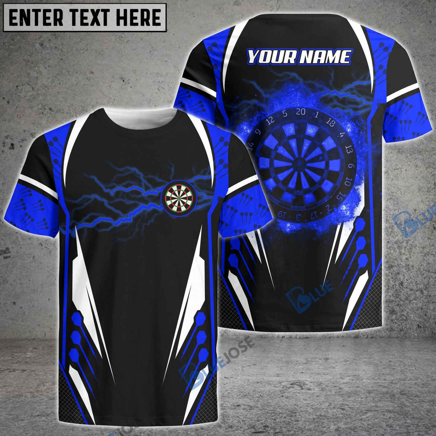Frenzidea Darts Thunder Personalized Name 3D Shirt