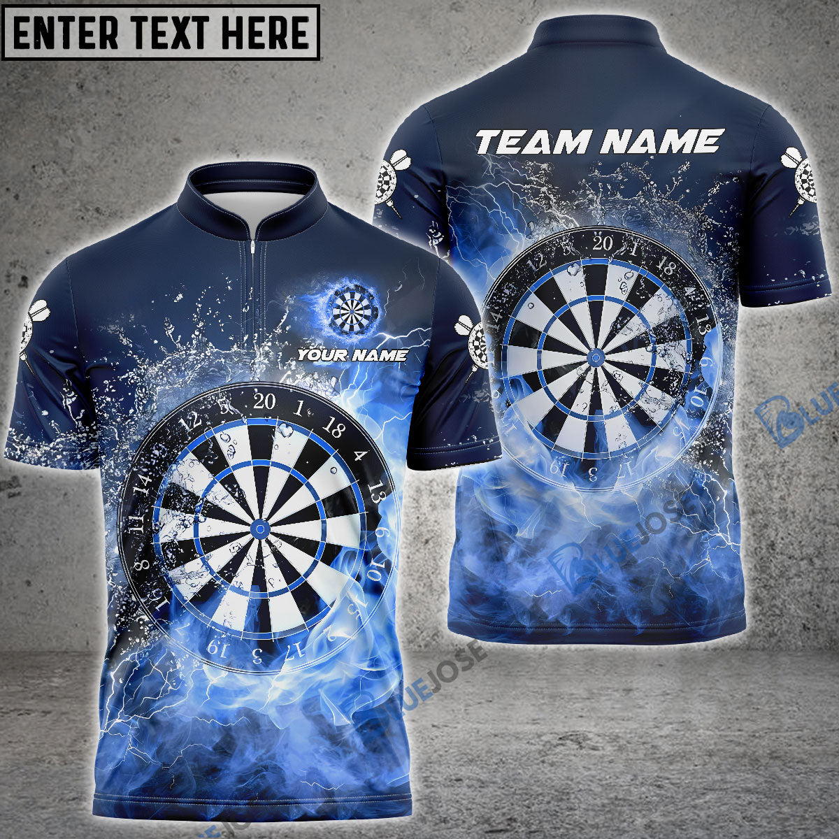 Frenzidea Darts Steaming Water Personalized Name, Team Name 3D Shirt (4 Colors)
