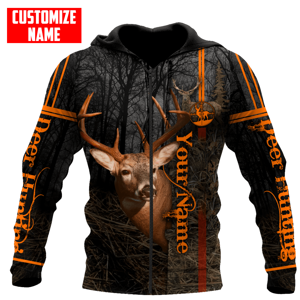 Frenzidea Personalized Name Deer Hunting 3D Shirts