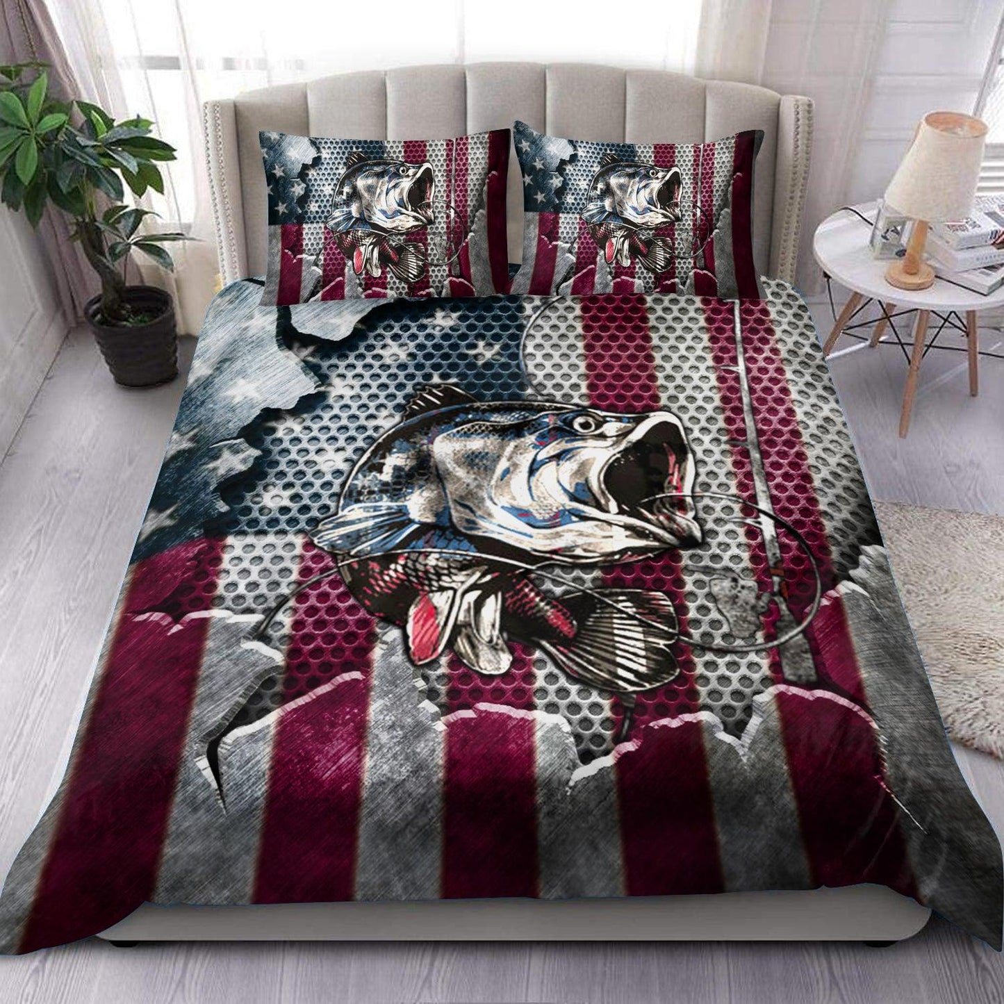 Frenzidea Fishing Flag Pattern Bedding Set